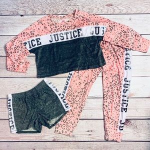 🆕 Justice • Fleece • Shorts & Pants Pajama Set